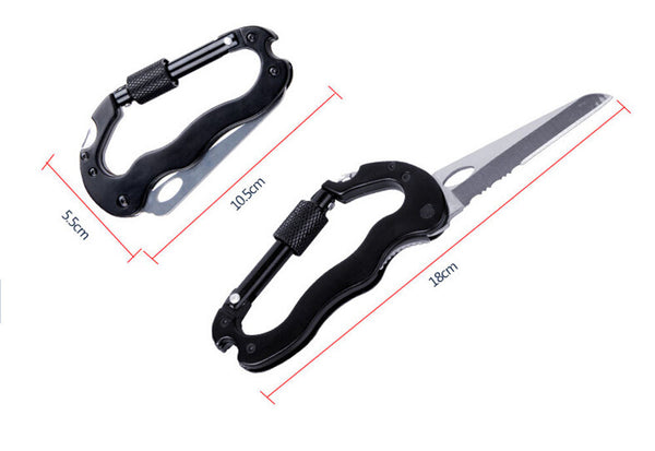 5 in 1 Multi Function EDC Carabiner