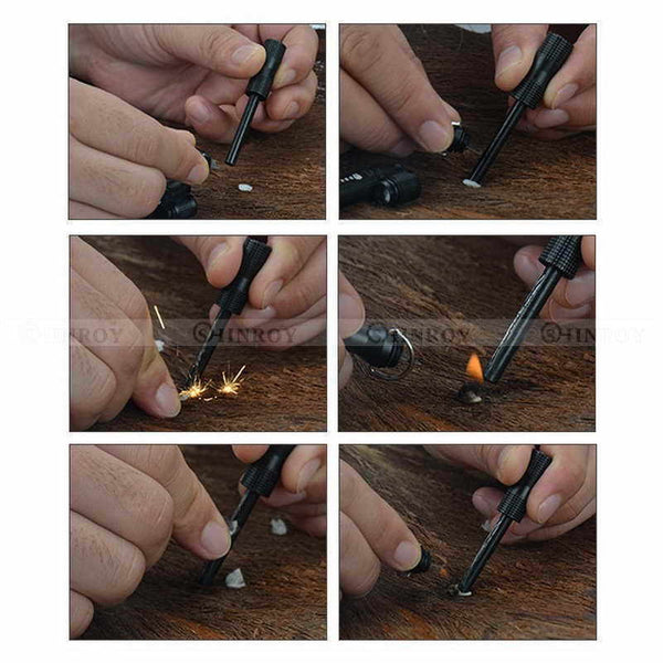 Waterproof Magnesium Bar Flint Fire Starter