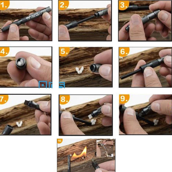 Waterproof Magnesium Bar Flint Fire Starter