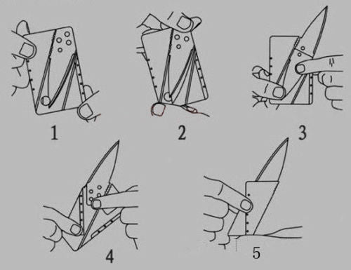 Credit Card Thin Knives